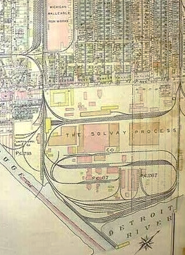 Solvay Process Company Map